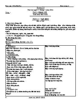 Giáo án điện tử Lớp 2 - Tuần 23 - Năm học 2015-2016 - Trần Thị Hảo