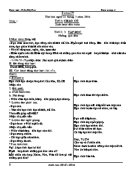 Giáo án điện tử Lớp 2 - Tuần 29 - Năm học 2015-2016 - Trần Thị Hảo