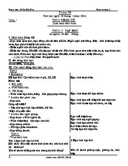 Giáo án điện tử Lớp 2 - Tuần 30 - Năm học 2015-2016 - Trần Thị Hảo