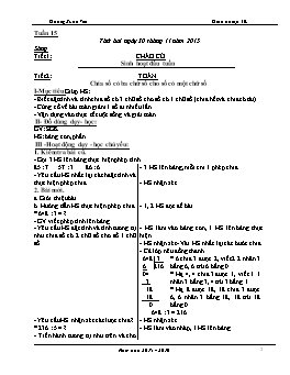 Giáo án điện tử Lớp 3 - Tuần 15 - Năm học 2015-2016 - Dương Xuân Việt