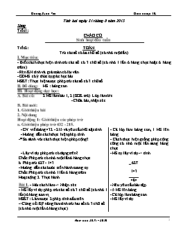 Giáo án điện tử Lớp 3 - Tuần 2 - Năm học 2015-2016 - Dương Xuân Việt