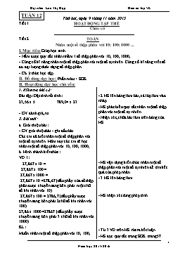 Giáo án điện tử Lớp 5 - Tuần 12 - Năm học 2015-2016 - Lưu Thị Hợp