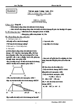 Giáo án điện tử Lớp 5 - Tuần 19 - Năm học 2015-2016 - Lưu Thị Hợp