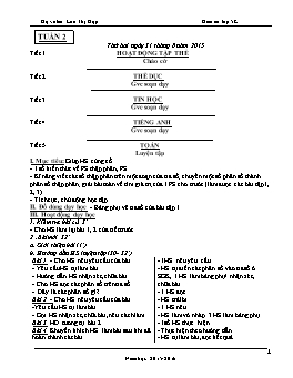 Giáo án điện tử Lớp 5 - Tuần 2 - Năm học 2015-2016 - Lưu Thị Hợp