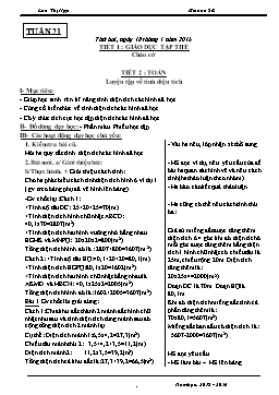 Giáo án điện tử Lớp 5 - Tuần 21 - Năm học 2015-2016 - Lưu Thị Hợp