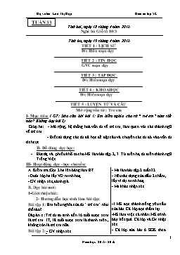 Giáo án điện tử Lớp 5 - Tuần 33 - Năm học 2015-2016 - Lưu Thị Hợp