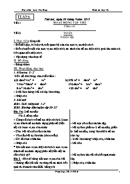 Giáo án điện tử Lớp 5 - Tuần 6 - Năm học 2015-2016 - Lưu Thị Hợp