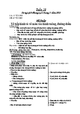 Giáo án môn Mĩ thuật Lớp 1, 2, 3, 4, 5 - Tuần 28