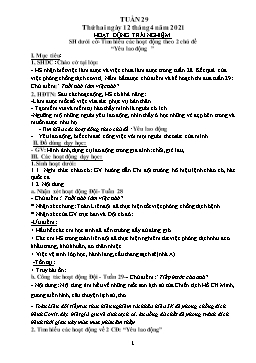 Giáo án điện tử Lớp 1 - Tuần 29 - Năm 2021