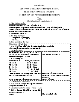 Giáo án môn Toán học Lớp 4 - Bài: Dấu hiệu chia hết cho 2