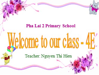 Bài giảng môn Tiếng Anh Lớp 4 - Unit 10 - Lesson 3: Part 1, 2, 3 - Nguyen Thi Hien