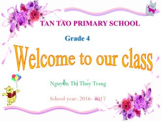 Bài giảng Tiếng Anh Lớp 4 - Unit 4: We’re having fun at the beach! - Lesson 2 - Nguyễn Thị Thúy Trang