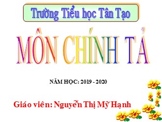 Bài giảng Chính tả Lớp 2 - Bài: Bà cháu - Nguyễn Thị Mỹ Hạnh