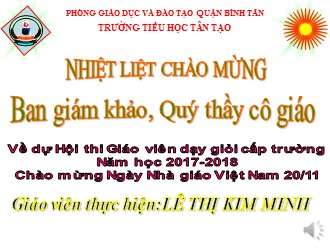 Bài giảng Tiếng Việt Lớp 4 - Bài: Cậu học sinh ở Ác-boa - Lê Thị Kim Minh