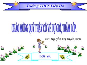 Bài giảng Toán Lớp 6 - Tiết 25, Bài 9: Tam giác - Nguyễn Thị Tuyết Trinh