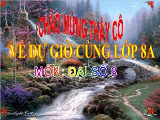 Bài giảng Đại số Lớp 8 - Chương III - Tiết 51: Giải bài toán bằng cách lập phương trình (tiếp)