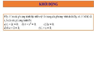 Bài giảng Đại số Lớp 8 - Tiết 43: Phương trình đưa được về dạng ax + b = 0 - Năm học 2020-2021 - Ngô Thị Thảo