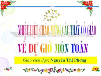 Bài giảng Đại số Lớp 9 - Tiết 60, Bài 7: Phương trình quy về phương trình bậc hai - Nguyễn Thị Phương