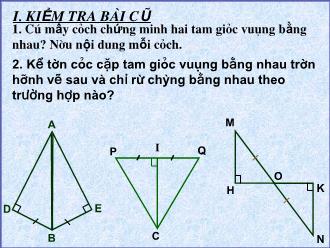 Bài giảng Hình học Lớp 7 - Chương II - Tiết 41: Luyện tập