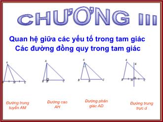 Bài giảng Hình học Lớp 7 - Chương III - Tiết 44: Quan hệ giữa góc và cạnh đối diện trong một tam giác