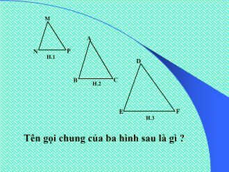 Bài giảng Hình học Lớp 8 - Chương III - Tiết 37, Bài 1: Định lý ta-lét trong tam giác