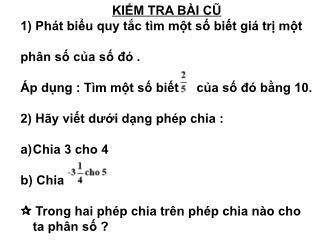 Bài giảng Toán Lớp 6 - Tiết 100, Bài 16: Tìm tỉ số của hai số