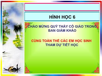 Bài giảng Toán Lớp 6 - Tiết 26: Tam giác - Năm học 2018-2019