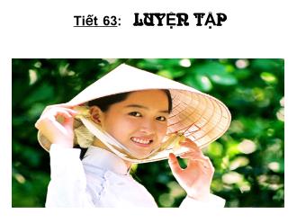 Bài giảng Toán Lớp 9 - Tiết 63: Luyện tập