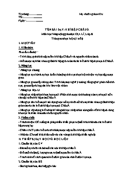 Giáo án Địa lí Lớp 8 (CV5512) - Bài 2: Khí hậu Châu Á