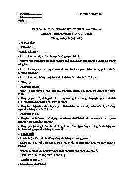 Giáo án Địa lí Lớp 8 (CV5512) - Bài 3: Sông ngòi và cảnh quan Châu Á