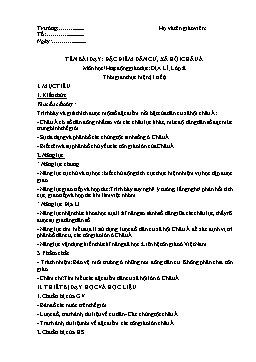 Giáo án Địa lí Lớp 8 (CV5512) - Bài 5: Đặc điểm dân cư, xã hội Châu Á