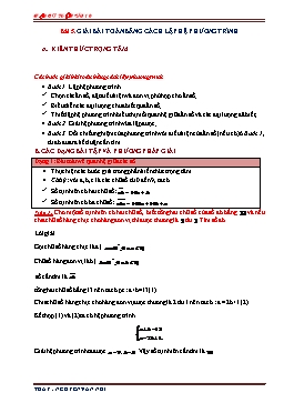 Giáo án Toán Lớp 9 - Bài 5: Giải bài toán bằng cách lập hệ phương trình - Nguyễn Văn Nhì