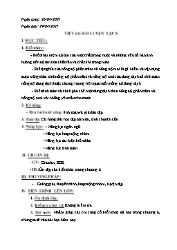 Bài giảng Hóa học 8 - Tiết 64: Bài luyện tập 8