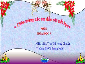 Bài giảng Hóa học 9 - Bài 20: Hợp kim của sắt