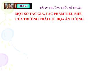 Bài giảng Mĩ thuật 6 - Bài 29: Thường thức mĩ thuật