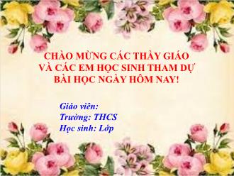 Bài giảng Toán 6 - Bài 21 - Tiết 55, 56: Hình có trục đối xứng