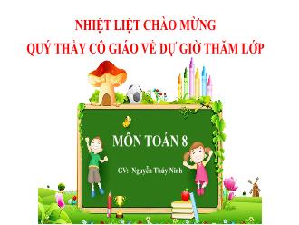 Bài giảng Toán 8 - Diện tích tam giác