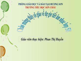 Bài giảng Âm nhạc 5 - Tiết 5: Ôn tập bài hát: Con chim hay hót. Nhạc cụ tiết tấu: Gõ đệm cho bài hát Con chim hay hót - Năm học 2023-2024