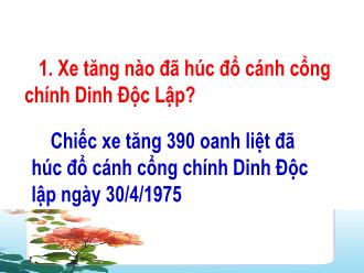 Bài giảng Lịch sử 5 - Bài 27: Hoàn thành Thống Nhất đất nước