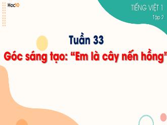 Bài giảng Tiếng Việt 1 - Tuần 33: Góc sáng tạo 
