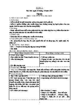 Giáo án các môn Lớp 4 - Tuần 7 - Năm học 2021-2022