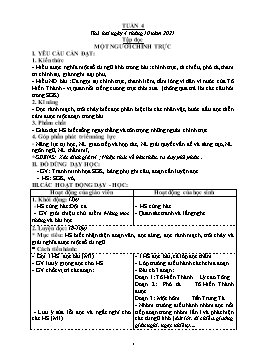Giáo án Lớp 4 Soạn theo CV2345 - Tuần 4 - Năm học 2021-2022