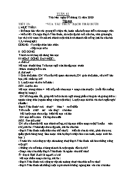 Giáo án Lớp 4 - Tuần 12 - Năm học 2020-2021