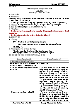 Giáo án Lớp 5 - Tuần 34 - Năm học 2020-2021 - Phan Minh Đức