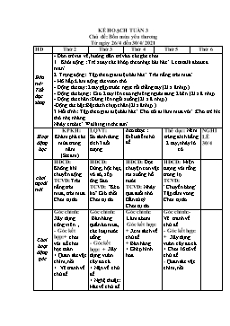 Giáo án Mầm non Lớp Lá - Chủ đề: Bốn mùa yêu thương - Năm học 2020-2021 - Đặng Thị Lệ Hằng