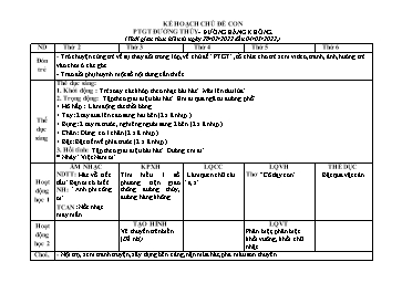 Giáo án Mầm non Lớp Lá - Chủ đề: Phương tiện giao thông đường thủy, đường hàng không - Năm học 2021-2022 - Nguyễn Thị Phương
