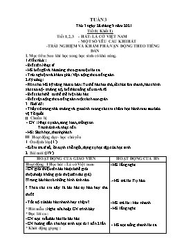 Kế hoạch bài dạy Âm nhạc 1+4 - Tuần 2 - Năm học 2021-2022 - Lê Thị Kim Chung