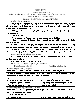 Kế hoạch bài dạy Giáo dục thể chất Tiểu học - Tuần 16 - Năm học 2021-2022 - Trần Thị Hường