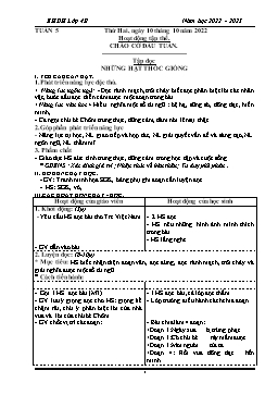 Kế hoạch bài dạy Khối 4 (CV2345) - Tuần 5 - Năm học 2022-2023 - Phan Thị Hồng Vân
