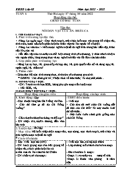 Kế hoạch bài dạy Khối 4 (CV2345) - Tuần 6 - Năm học 2022-2023 - Phan Thị Hồng Vân